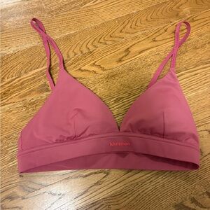 Lululemon License to Train Triangle Bralette Size 6 Dusty Rose Pink. Like New.